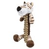 Tiger with braided body, robust toy with sound, 32 cm