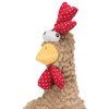 Rooster, plush rooster, rustling foil inside, 60cm