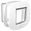 Pass-through cat door, 4-way, for glass doors, 27x26cm, white