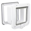 Pass-through cat door, with tunnel, 4-way, 20x22cm, white
