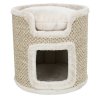 Scratching post cat tower RIA 37 cm light grey/natural