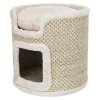 Scratching post cat tower RIA 37 cm light grey/natural