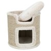 Scratching post cat tower RIA 37 cm light grey/natural