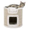 Scratching post cat tower RIA 37 cm light grey/natural