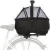 LONG bicycle carrier for a wide carrier 29 x 42 x 60 cm black (max. 8 kg)