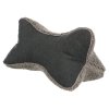 Pillow under the head BENDSON, 40x22 cm, light grey/dark grey