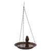 Hanging water bowl, cast iron, 250 ml / 16 cm, brown