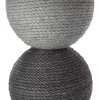 Scratching post HARVEY, cocoon, 2 posts, rest 73cm, long-haired plush, gray