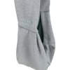 SOFT front carrier - front fabric carrier/bag, 22 x 20 x 60 cm, light grey/mint (max. 5 kg)