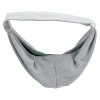 SOFT Fronttrage - Fronttrage/Tasche aus Stoff, 22 x 20 x 60 cm, hellgrau/mint (max. 5 kg)