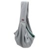 SOFT Fronttrage - Fronttrage/Tasche aus Stoff, 22 x 20 x 60 cm, hellgrau/mint (max. 5 kg)