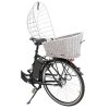 Transport wicker basket for rear bike rack - gray 35x49x55 cm (max. 8 kg)