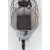 Transport wicker basket for rear bike rack - gray 35x49x55 cm (max. 8 kg)