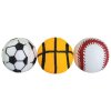 Whistling sports tennis ball 6.5 cm (3 pcs in a pack) HIPHOP DOG