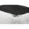 High pillow HARVEY rectangle 100 x 70cm, soft cover with long pile, white/black