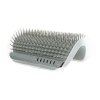 Massage brush to attach to the corner 8 x 13 cm gray