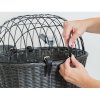 Transport basket for handlebars, 44 x 34 x 41cm, anthracite (max. 5kg)