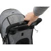 Hundekinderwagen BUGGY, schnell zusammenklappbar, 47 x 100 x 80 cm, Belastbarkeit bis 15 kg, grau