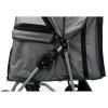 Dog stroller BUGGY, quick-folding, 47 x 100 x 80 cm, load capacity up to 15 kg, gray