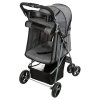 Hundekinderwagen BUGGY, schnell zusammenklappbar, 47 x 100 x 80 cm, Belastbarkeit bis 15 kg, grau