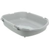 Toilet Primo XXL with edge, 56 x 25 x 71 cm, grey/white