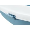 Toilet Primo XXL with edge, 56 x 25 x 71 cm, blue/white