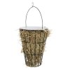 Hay basket with lid, for hanging, ø 9/ø 16 × 21 cm