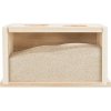 Bồn tắm cát cho chuột/hamster, bằng gỗ, 22 x 12 x 12 cm