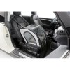 Lockable car seat, foldable, 4 sides full mesh, 44 x 37 x 40 cm, grey/black