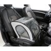 Lockable car seat, foldable, 4 sides full mesh, 44 x 37 x 40 cm, grey/black