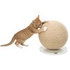 Scratching ball on a wooden base, ø 29 × 31 cm, jute