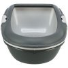 WC BERTO - double container with strainer 59x39x22 cm, - grey/pastel blue/granite
