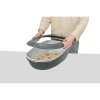WC BERTO - double container with strainer 59x39x22 cm, - grey/pastel blue/granite
