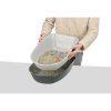 WC BERTO - double container with strainer 59x39x22 cm, - grey/pastel blue/granite
