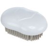 Textile brush with rubber bristles, 7 x 10 cm, TPR/plastic