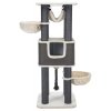 XXL scratching post HUMBERTO, 174 x 68 x 68, cream/grey