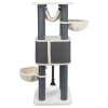 XXL scratching post HUMBERTO, 174 x 68 x 68, cream/grey