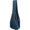 SOFT front carrier - front fabric carrier/bag, 22 x 20 x 60 cm, blue/grey (max. 5 kg)