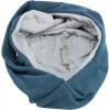 SOFT front carrier - front fabric carrier/bag, 22 x 20 x 60 cm, blue/grey (max. 5 kg)