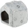 NANDO plush shed / cave, 40 x 45 x 40 cm, light grey