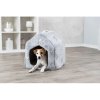 NANDO plush shed / cave, 40 x 45 x 40 cm, light grey