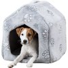 NANDO plush shed / cave, 40 x 45 x 40 cm, light grey