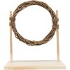 Agility set for rodents - obstacle, circle, wood/wicker, 28 × 26 × 12 cm