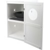 Nhà vệ sinh mèo XL, 2 kệ, MDF, 53 x 90 x 58 cm, màu trắng