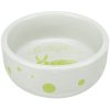 Ceramic bowl with dots, for rabbits, 250 ml/ø 11 cm