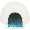 Igloo with cooling ceramic plate, 13 x 9 x 15 cm, white