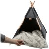 Tipi cave, 55 x 65 x 55 cm, felt, anthracite
