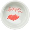 Ceramic bowl with dots, for hamsters, 90 ml/ ø 8 cm