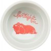 Ceramic bowl with dots, for guinea pigs, 250 ml/ø 11 cm