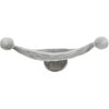 Hammock - wall-mounted bed, 42 x 41 cm, gray